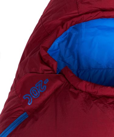 Спальный мешок Red Fox Rapid Long -20 пуховый красный/синий