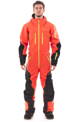 Комбинезон сноубордический Dragonfly SuperLight 3L Man Dark Red-Yellow 2024 в Ставрополе