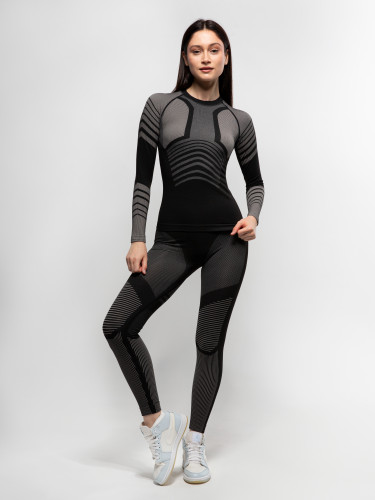 Комплект термобелья X-Line Sport женский черный с серым NEW в Ставрополе