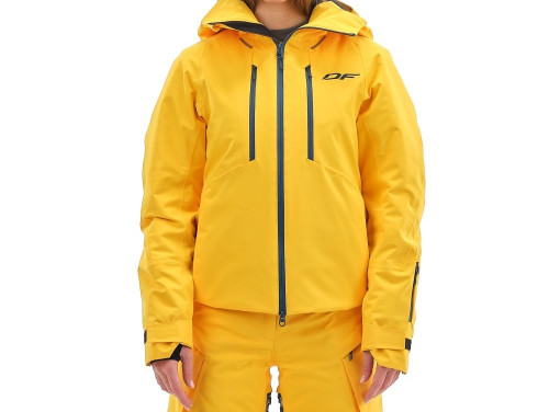Куртка горнолыжная Dragonfly утепленная Gravity Premium Woman Yellow-Dark в Ставрополе