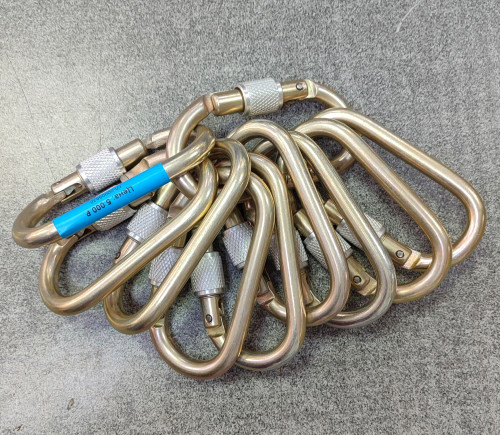  Карабины Ринг сталь овал (keylock) 3000 (10шт) в Ставрополе  