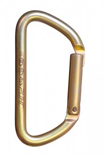  Карабин Ринг сталь трапеция с прямой защелкой (keylock) 22 кН в Ставрополе  