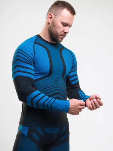 Комплект термобелья X-Line Sport мужской черный с синим NEW в Ставрополе