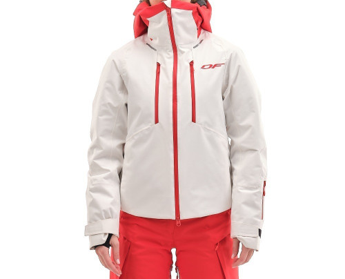 Куртка горнолыжная Dragonfly утепленная Gravity Premium Woman Gray-Red в Ставрополе