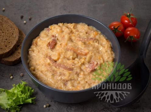 Консервы мясорастительные стерилизованные "Каша гороховая с копченостями"