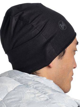 Шапка Buff Polar&Ecostretch Solid Black в Ставрополе