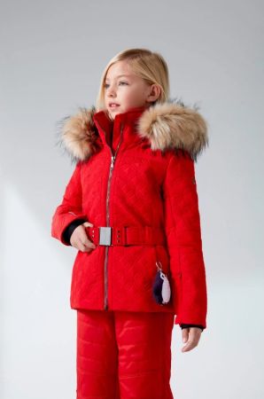 Куртка горнолыжная Poivre Blanc с иск.мехом W21-1003-JRGL/A красный в Ставрополе