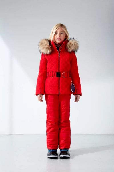 Куртка горнолыжная Poivre Blanc с иск.мехом W21-1003-JRGL/A красный в Ставрополе