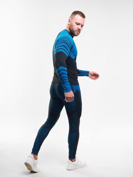 Комплект термобелья X-Line Sport мужской черный с синим NEW в Ставрополе