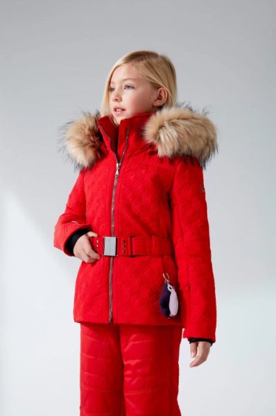Куртка горнолыжная Poivre Blanc с иск.мехом W21-1003-JRGL/A красный в Ставрополе