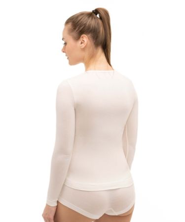 купить Футболка Brubeck Comfort Wool W LS1161W крем 