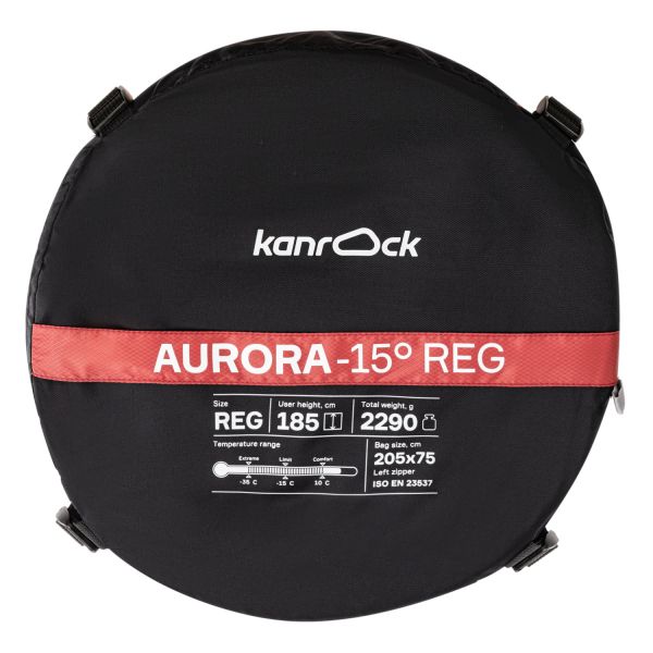 Спальник Kanrock Aurora -15 Regular Red правый