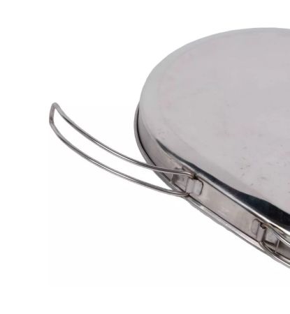 Котел Роза Ветров 1,3л.низкий нерж.крышка с ручками