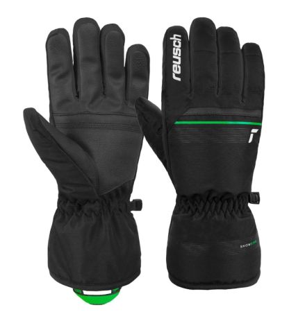 Перчатки Reusch Snow King Black/Neon Green в Ставрополе
