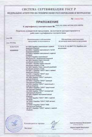  Карабин Вертикаль «GRAY» трапеция с муфтой (Keylock) в Ставрополе  