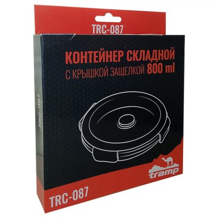 Контейнер Tramp складной с крышкой-защелкой 800мл.TRC-087аквамарин