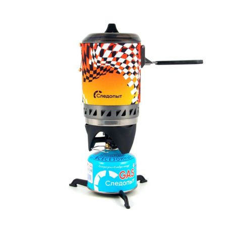 Система приготовления пищи газовая Следопыт Forza Turbo Boil с переходником (без баллона)